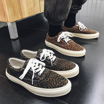 Korean street hip-hop board shoes retro BAO WEN print casual shoes student sneakers low-top shoes skateboard shoes mens tide