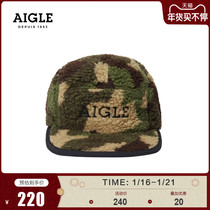 AIGLE AIGLE autumn winter ABANE CAMOU mens and womens neutral portable durable camouflage print baseball cap