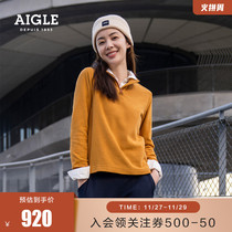 AIGLE AIGLE 2021 autumn and winter New DAVINA women warm elastic quick-drying comfortable half-pull fleece