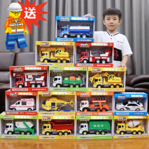 Childrens toys Inertial large engineering car Fire crane mixer truck Excavator boy police car All kinds of cars