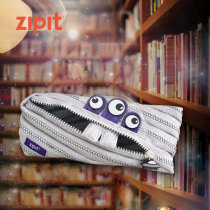 ZIPIT universe three-eyed monster official nine wood sundries limited monster zipper boys pen bag stationery box