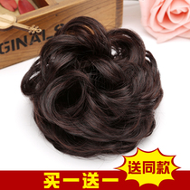 Pellet head wig bag wig woman hair ring disc hairdresser Childrens adult hair bag fluffy head decorated with flower-proof hair