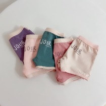 Childrens underwear womens autumn cotton baby triangle shorts thin girls boxer head dont clip pp pants