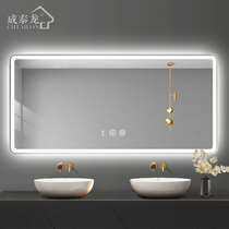 AI voice smart bathroom mirror LED light mirror Wall Wall toilet toilet toilet wall mirror wall makeup
