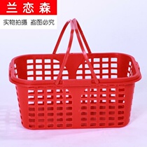 Plastic blue hole hollow portable basket with cover Mulberry fruit turnover bayberry fruit basket Grape red strawberry cover Loquat