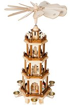 BRUBAKER Christmas Pyramid - 24 Inches - 4 Tier Ca