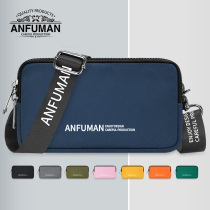 Canvas long style hand carrying zipped cloth wallet female male casual diagonal satchel bag small chest bag youth student small satchel bag