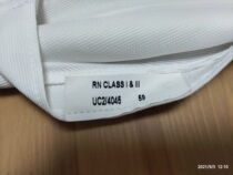 Royal Navy military hat big brimmed hat white cap summer cotton breathable version 590