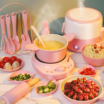 Childrens mini kitchen really cooks a full set of cookable small kitchen utensils real version toy girl 3 birthday gift 6 puzzle