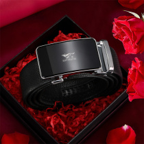 Seven wolves leather strap mens leather 2021 new upscale luxury automatic buckle pure cow leather pants belt male style