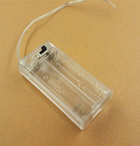   AA No 5 2 sections 2 sections No 5 transparent battery box with wire with switch with cover No 5 2 sections