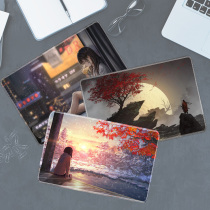 Mouse pad wristband female e-sports cute ins Wind small table pad boys personality abstinence line chest Japanese keyboard pad computer pad game animation cartoon two-dimensional square dirt-resistant wear-washing
