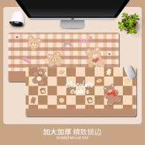Chessboard Plaid Mouse Pad Big Number 2022 New Girls Brief Office Portable Notebook PC Wrists Pads Cartoon Cute Home Study Office Anti-Dirty Keyboard Mat Customised Orders