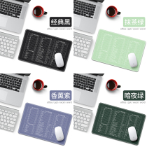 Office Mouse mat small number shortcuts Large total wrists pads cadeps desktop Student keyboard pad excel word girls brief pure colors ins wind writing computer pad student desk mat custom-made