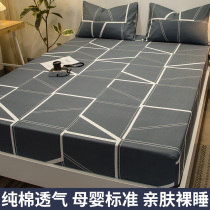 Cotton bed hat single piece cotton bed cover mattress sheet bed Simmons protection 2021 New Four Seasons Universal