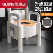 Elderly toilet plus high armchair Elderly Sitting chair Portable Home Adult Mobile Pregnant Woman Toilet