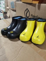 21 Spring and summer new low-top digital steel Baotou rain boots anti-smash waterproof mens water boots labor protection rubber shoes personality rubber boots