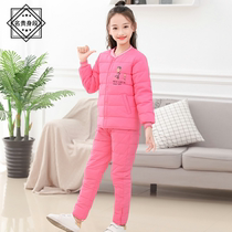 2020 autumn and winter clothing new childrens down jacket liner male and female baby middle and large child warm two-piece suit inside and outside spring