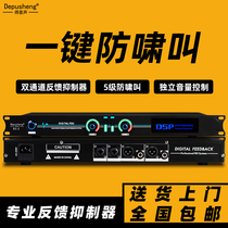  depusheng D2 2 Anti-howling feedback suppressor Microphone frequency shifter Automatic one-button anti-howling wireless microphone circuit protection post-stage processor KTV conference stage