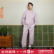 Li Ning sports suit mens spring and autumn plus velvet sportswear running casual clothes autumn and winter mens sweater 2022 new