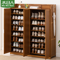 Carjans shoes cabinet Home doorways Shoe Racks Subcontain the Sheninstrumental Province Space solid wood Economy Type Easy Entry Multi-level