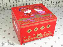 Wedding jewelry box wooden Princess European style Korean jewelry storage box hand jewelry box wedding gift bride gift