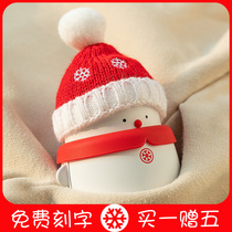 Snow Baoer Hand Warm Treasure Cute Charging Warm Baby Little Snowman Charging Treasure Two-in-One Student Hand Warmer