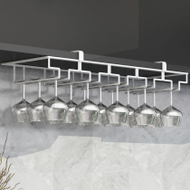 Black non-installation wine cup holder upside down red wine cup holder hanging bar wine cabinet decoration wine rack wine cup holder