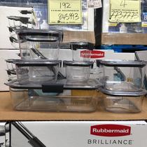 Canada Rubbermaid Sealed Food Preservation Box Storage Box 18-piece Set Lunch box Microwave Oven Plastic