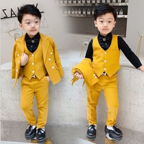 Boy suit suit Korean version of foreign style boy dress little Prince fashion suit children show show show handsome tide