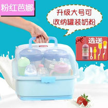 Baby bottle storage box with lid dustproof drying rack baby bowl tableware storage box water Cup isolation drain rack