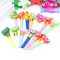 Children Colour blown dragon blow to roll party help to blame for the whistle blowing dragon creative children Puzzle Toys