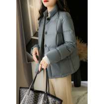 Easy to wear light simple flip collar 95 white goose down slim short box down jacket winter MGYR62473