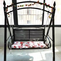 Courtyard Outdoor hammock swing Indoor swing Wrought iron hanging chair cradle Courtyard swing Outdoor double hanging basket rocking chair