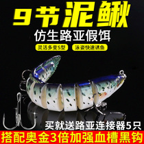 Luia Bionic Clay Loach Fake Bait Equipment Big Total Far-Throw Multi-Section Fish Freshwater Teething Bass Fishing Gui Fish Special Road Subbait