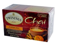 Twinings Chuanning Pumpkin Spice Chai tea 20 packs Twinings Chai Pumpkin Spice