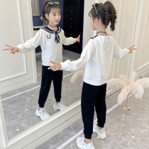 Girl Spring Clothing Suit 2022 New Ocean Gas Childrens Nets Red Trendy Clothes Great Boy Spring Autumn Season Sports Two Sets