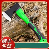 Axe chopping wood carpenter small axe household wood cutting artifact all steel large open mountain tomahawk logging tool
