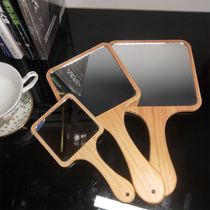 Beauty salon mirror handle Special hand-held handle mirror Makeup mirror Small mirror Portable mirror Portable square large