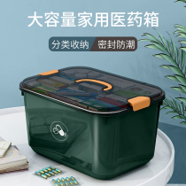 Multi-layer medical box Household household plastic medical box medicine storage box Extra large emergency first aid bag