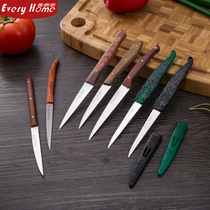 Fruit carving knife Main knife Professional chef stainless steel food carving straight knife Kitchen fruit plate knife