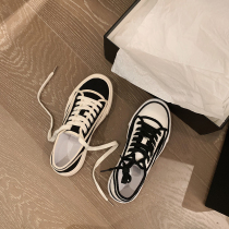 Grape mother Studiolee canvas shoes women 2021 spring fall dissolved shoes tide Joker lazy people a pedal