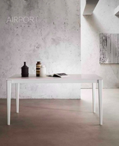Italy A3KVE cabinet dining table series TABLES-AIRPORT14080 imported finished dining table