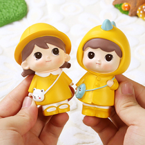 Office desktop Doll Girl bedroom interior decoration room desk small decoration creative birthday gift cute