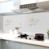 Kitchen oil-proof stickers waterproof wall stickers countertop cabinets stoves wallpaper wall fireproof high temperature resistant non-stick oil stickers