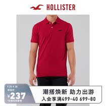 Hollister2021 Autumn New elastic short sleeve Polo shirt men 310861-1