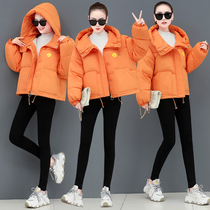 New little daisy winter student thickened warm jacket casual Korean loose hooded cotton coat cotton suit womens quilted jacket