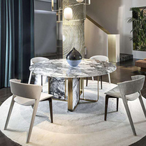 CORNELIO CAPPLLINI marble dining table round table turntable Villa furniture light luxury modern simple custom