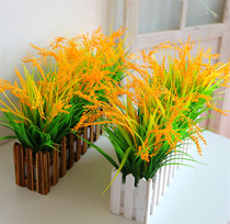 Rice Ear Decoration Simulation Rice Rice False Wheat Ear Plastic Rice Rice Wedding Decoration Set Dancing Props