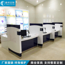 New product Bank open counter custom Hall Non-cash reception table painted office furniture front desk reception desk